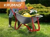 KRUMAD Set di 2 ruote per carriola in gomma piena con asse Anteprima dell’immagine prodotto 2