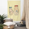 Mr. & Mrs. Panda Wandbild Bären mit Blumenkranz - Gelb Produktbild-Vorschau 2