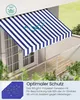 SONGMICS Klemmmarkise höhenverstellbar, Balkonmarkise mit Produktbild-Vorschau 7