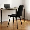 Relaxdays Esszimmerstuhl, 4er Set, Samt, Metallbeine, 120 Produktbild-Vorschau 3
