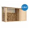 TIMBELA M205 - Casetta da giardino in legno con porta legna Anteprima dell’immagine prodotto 1