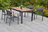 Merxx Gartenmöbel Set Astros 5tlg., 4 Stapelsessel, Tisch Produktbild-Vorschau 2