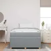 vidaXL Bettrahmen Hellgrau 120 x 200 cm Stoff Produktbild-Vorschau 3