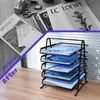 Briefablage für Büro, Dokumentenablage aus Metall, 5-Tier Produktbild-Vorschau 6