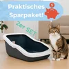 2er Set XXL Katzenklo Katzentoilette groß Großes Katzenklo Produktbild-Vorschau 8