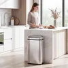 Homcom HOMdotCOM kosz na śmieci z czujnikiem stal Podgląd zdjęcia produktu 2