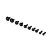 100 pcs 6-12mm couleur yeux de sécurité en plastique pour Voir les images du produit 6