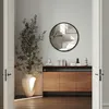 Miroir mural rond FIONA avec cadre en aluminium - 60 cm Voir les images du produit 8
