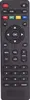 A close-up, straight-on shot of a black remote control with various colored buttons. Produktbild-Vorschau