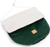 Ecru Plüsch & Green Velvet Fußsack für Autositz und Produktbild-Vorschau 3