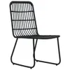 vidaXL 3-tlg. Garten-Essgruppe Poly Rattan und Glas Produktbild-Vorschau 4