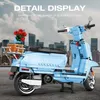 Reobrix 11037 Motorroller Klemmbaustein Modell Blau 1106 Produktbild-Vorschau 3