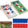 Relaxdays Cornhole, Wurfspiel Set, 10 Sandsäcke, Bean Bag Produktbild-Vorschau 1