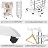 tectake® Turmwäscheständer Odelia klappbar 6 drehbare Produktbild-Vorschau 4