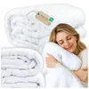 Prehoz na posteľ 200 × 220 cm, 340 g/m², biely, reliéfny Náhľad obrázku produktu 1