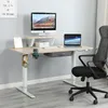 A standing desk setup with a computer, laptop, and chair. Náhľad obrázku produktu
