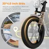 HITWAY E Bike Elektrofahrrad für Erwachsene 20 Zoll 4.0 Fat Produktbild-Vorschau 2