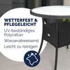 CASARIA® Tavolo Rotondo da Giardino Polyrattan Ø 80 Piano Anteprima dell’immagine prodotto 2