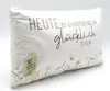 Kissen mit Aufschrift "glücklich sein" incl. Füllung und Produktbild-Vorschau 2