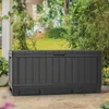 Gartenbox 350L Auflagenbox mit Sitzfunktion, graphit, Produktbild-Vorschau 3