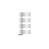 LuxeBath Designový koupelnový radiátor, 500x1000 mm, chrom, Náhled obrázku produktu 2