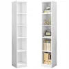 Two white bookshelves side-by-side against a white background. Podgląd zdjęcia produktu