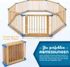 Detská ohrádka KIDUKU® 7,2 m modrá XXL skladacia vrátane Náhľad obrázku produktu 6