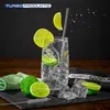 TURBO PRODUKTE 8er-Set Edelstahl Strohhalme Silber – 21,5 Produktbild-Vorschau 2