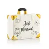 Spardose Reisekoffer Just Married 15x13cm Produktbild-Vorschau 10