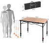 Höhenverstellbarer Campingtisch klappbar – Aluminium Produktbild-Vorschau 2