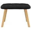 Maison Exclusive - Relaxsessel mit Hocker Schwarz Stoff Produktbild-Vorschau 9