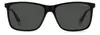 A pair of black Polaroid sunglasses with gray lenses, shown front-on against a white background. Náhľad obrázku produktu