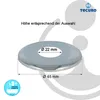 tecuro DESIGN-Hahnrosette 1/2 Zoll Ø 22 mm x Ø 60 mm x Höhe Produktbild-Vorschau 4