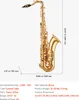 VEVOR Tenorsaxophon, B-Dur, mit Tragetasche, Mundstück, Produktbild-Vorschau 7
