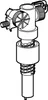 A line drawing of a plumbing valve. Produktbild-Vorschau