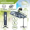 tillvex® Aluminium Parasol rechthoekig Ø 330 cm met Productafbeelding-voorbeeld 2