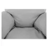 A close-up view of the interior of a light gray beanbag chair. Náhľad obrázku produktu