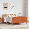 vidaXL Massivholzbett ohne Matratze Wachsbraun 140x200 cm Produktbild-Vorschau 2
