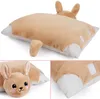 A collage of images showing a plush bunny pillow from different angles. Náhled obrázku produktu