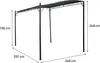 Kovová pergola se sklonem - 3 x 2,5 m - šedá Náhled obrázku produktu 3