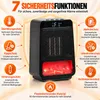 Radiateur électrique céramique PTC, portable, 1000W, avec Voir les images du produit 5