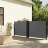 vidaXL Seitenmarkise Ausziehbar Anthrazit 100x600 cm Produktbild-Vorschau 2