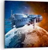 Bild auf Leinwand - Leinwandbild - Kosmos Sputnik - 70x70cm Produktbild-Vorschau 1