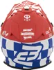 Bogotto V328 Xadrez Carbon Motocross Helm, blau/rot/weiß, M Produktbild-Vorschau 2