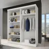 Schwebetürenschrank Kleiderschrank Schrank 150 cm Weiß/Weiß Produktbild-Vorschau 8