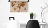 MuchoWow® Wandteppich Wandbehang Weltkarte - Farbe - Braun Produktbild-Vorschau 5