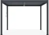 A gray aluminum pergola on a white background. Produktbild-Vorschau