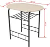 vidaXL Table de petit déjeuner Bar Set MDF Voir les images du produit 11