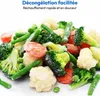 A pile of frozen mixed vegetables, including broccoli, cauliflower, carrots, and green beans, on a white background. Anteprima dell’immagine prodotto