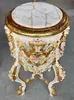 Casa Padrino Barock Säule mit Marmorplatte Weiß / Rosa / Produktbild-Vorschau 3